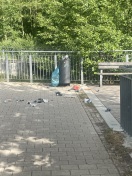 Foto: Abfall Jungfernsee Steg  