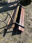 Foto: Defekte Sitzbank 