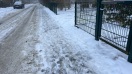 Foto: Glätte auf dem Gehweg  
