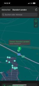 Foto: wilder Müll im Wald nahe A10 