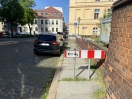Foto: Entfernen der Absperrung  