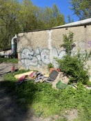 Foto: Wilde Deponie bei Garagen  