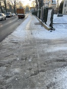 Foto: Fehlender Winterdienst  