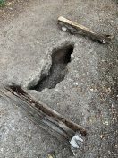 Foto: Schlagloch 