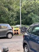 Foto: Unzulässige Nutzung/Bebauung von Grünfläche 