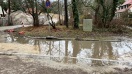 Foto: Verstopfte Regenentwässerung 