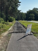 Foto: Radweg entlang der B1 nach Plaue 