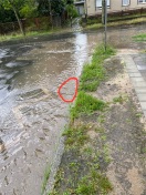 Foto: Gully immer noch verstopft 