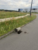 Foto: Abdeckung Straßenlauf fehlt 