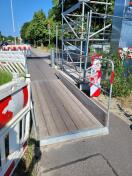 Foto: Barrieren auf dem Radweg 