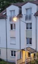 Foto: Beschädigte Laterne  