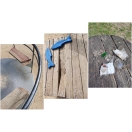 Foto: Defekte auf dem Spielplatz + Scherben  