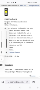 Foto: Verloren gegangener Hinweis 