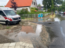 Foto: Regenwassereinläufe verstopft 