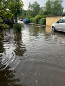 Foto: Regenwasser läuft nicht ab 