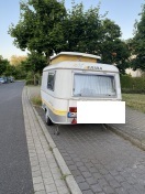 Foto: Abgestellte Wohnanhänger  