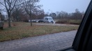 Foto: Behinderung durch parkendes Wohnmobil auf PKW-Parkplatz 