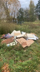 Foto: Illegale Müllentsorgung an der Nieplitz 