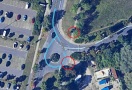 Foto: Unsichtbare Kreuzung vor dem Hotel am Eschenweg 