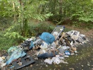 Foto: Illegale Müllablagerung in großem Umfang 