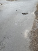 Foto: Schlagloch 