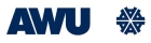 Abbildung Logo AWU Abfallwirtschafts-Union Oberhavel GmbH dunkelblauer Schriftzug