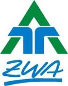 Darstellung Logo ZWA Eberswalde grün blaues Dreieck