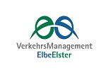 Abbildung Logo Verkehrsmanagement EE blau grüne Kreise mit Schriftzug