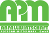 Abbildung Logo APM Abfallwirtschaft PM grüner Schriftzug
