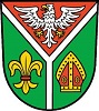 Abbildung des Wappens Ostprignitz-Ruppin in den Farben gelb, grün, rot und weiß
